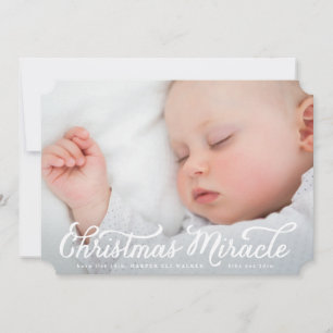 Faire-part de naissance Miracle de Noël
