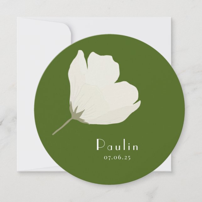 Faire-Part de naissance Paulin (Devant)