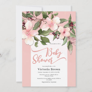 Faire-part de naissance Peach Baby in Bloom