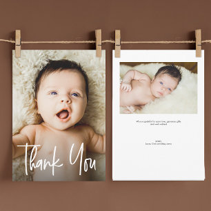 Faire-part de Naissance Personnalisé avec 2 Photos