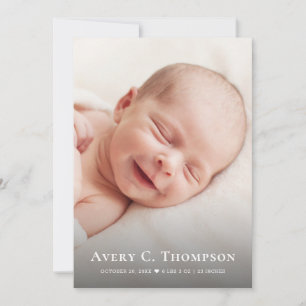 Faire-part de naissance personnalisé avec une touc