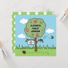 Faire-part de naissance Personnalisée de l'arbre d