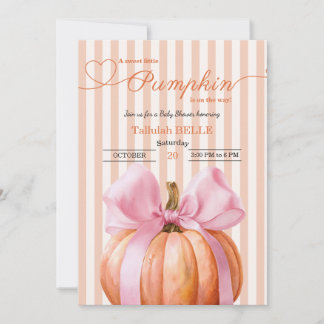 Faire-Part de Naissance Petite Citrouille – Ruban