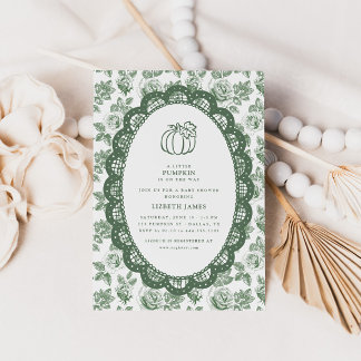 Faire-Part de Naissance Petite Citrouille Verte