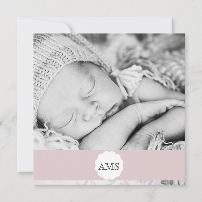 Faire-part de naissance photo (Devant)