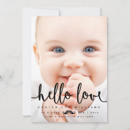 FAIRE-PART DE NAISSANCE PHOTO | Baby Boy Script mo