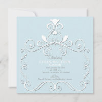 Faire-part de naissance photo bleu petit Pourcenta