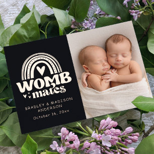 Faire-part de naissance Photo carte postale Womb M
