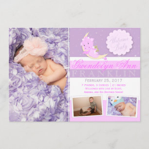 Faire-part de naissance photo Dragon