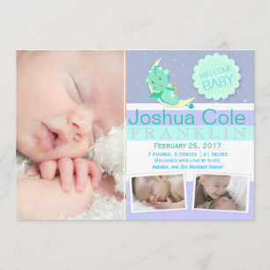 Faire-part de naissance photo GreenDragon