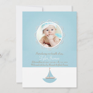 Faire-part de naissance photo Lil'Sailor