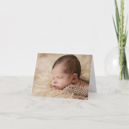 Faire-part de naissance photo Merci simple