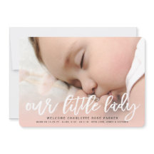 Faire-part de naissance photo Notre Petite Dame Bé