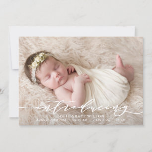 Faire-part de naissance photo personnalisée
