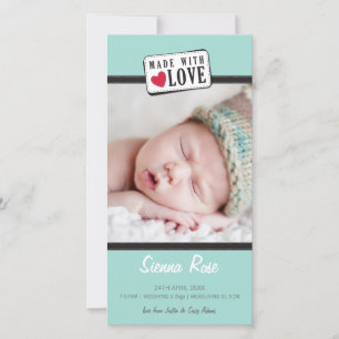 FAIRE-PART DE NAISSANCE PHOTO :: réalisé avec amou