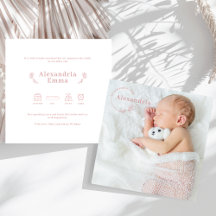Faire-part de naissance photo simple et moderne po