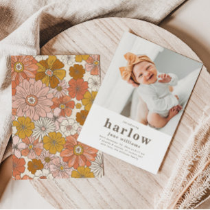 Faire-part de naissance photo simple   Naissance d