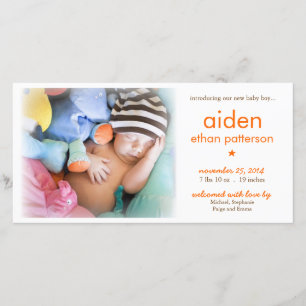 Faire-part de naissance photo Simplicity Baby Boy