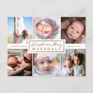 Faire-part de naissance photo Soft Burlap Eucalypt