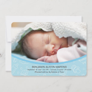 Faire-part de naissance photo Sweet Welcome