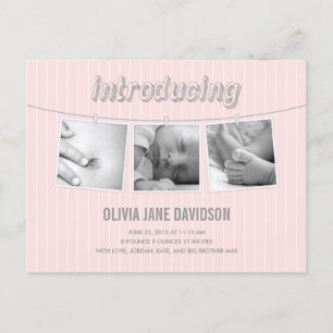 Faire-part de naissance photos accrocheuses - Peti