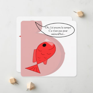 Faire-part de naissance "poisson d'avril"
