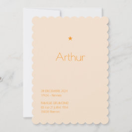 Faire-Part de naissance Poudré - Arthur