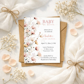 faire-part de naissance pour bébé fille baby in bl