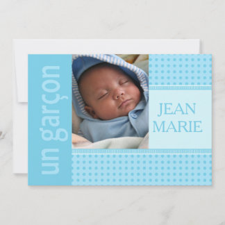 Faire-part de naissance pour bébé français