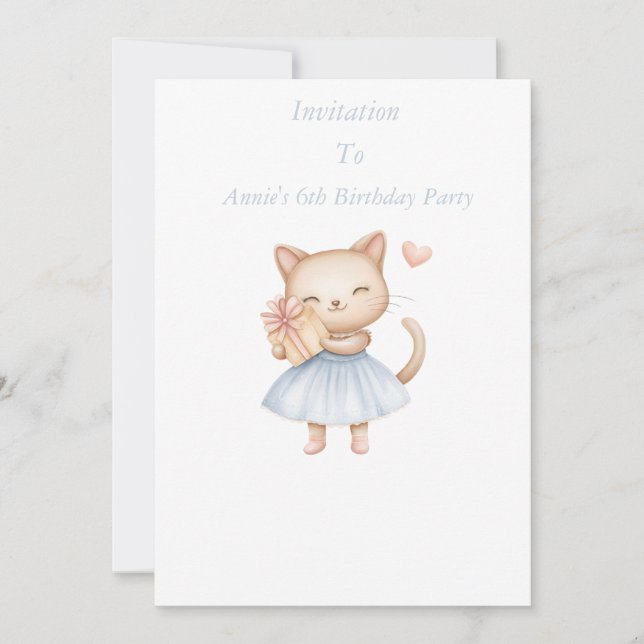 Faire-part de naissance pour enfant personnalisabl (Devant)