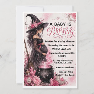 Faire-Part de Naissance Rose "Un Bébé se Prépare"