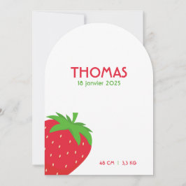 Faire-part de naissance Thomas