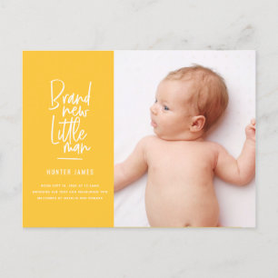 Faire-part de naissance tiré par la main moderne