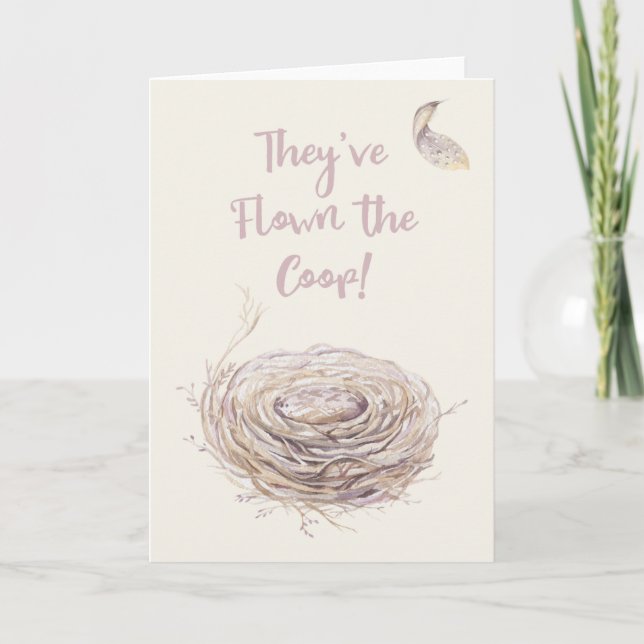 Faire-part de nid vide (Devant)