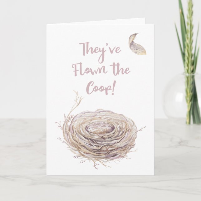 Faire-part de nid vide (Devant)