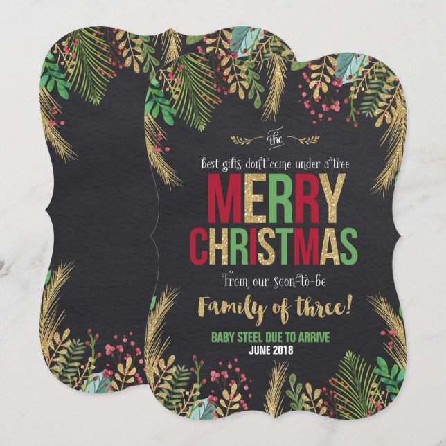 Faire-part de Noël (Devant / Derrière)