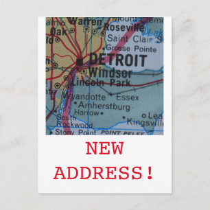 Faire-part de nouvelle adresse Detroit