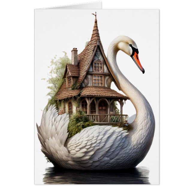 Faire-part de nouvelle habitation de Swan House (Devant)