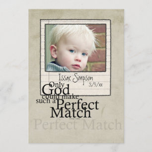 faire-part de photo d'adoption