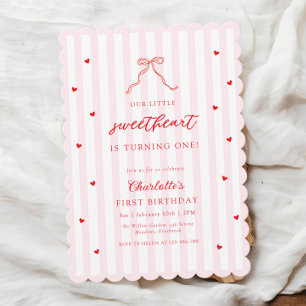 Faire-part de premier anniversaire Little Sweethea