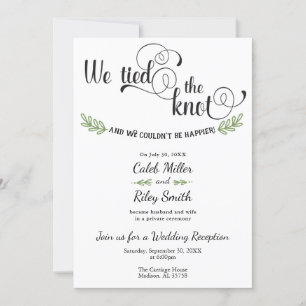 Faire-Part de Réception de Mariage 'Nous avons nou
