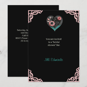 Faire-part de Remise de Cadeaux de Mariée Cœur Élé