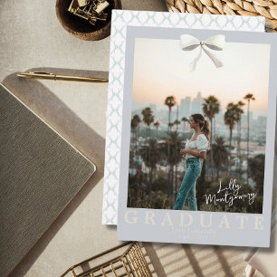 Faire-part de remise de diplôme à treillis Coquett