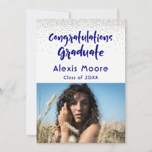 Faire-part de remise de diplôme avec confettis arg