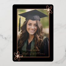 Faire-part de remise de diplôme avec photo sous pa