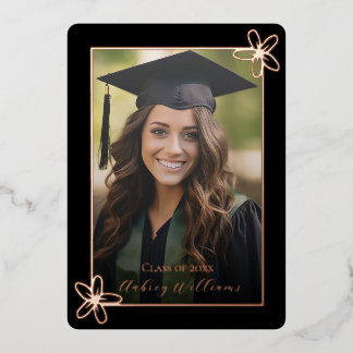 Faire-part de remise de diplôme avec photo sous pa
