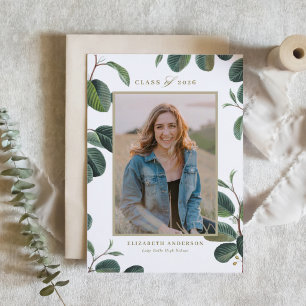 Faire-Part de Remise de Diplôme Botanique Vintage 