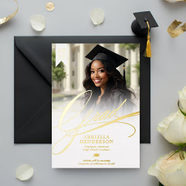 Faire-part de remise de diplômes en écriture éléga