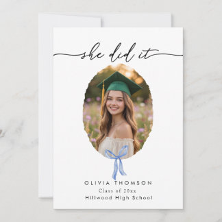 Faire-Part de Remise des Diplômes avec des Nœuds M