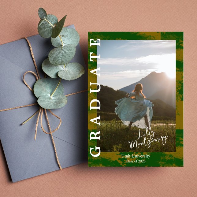 Faire-part de remise des diplômes avec photo en ma (Créateur téléchargé)